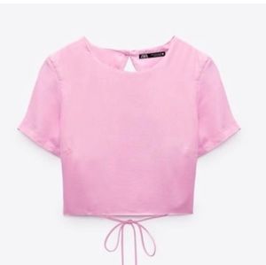 Zara Satin Top NWT